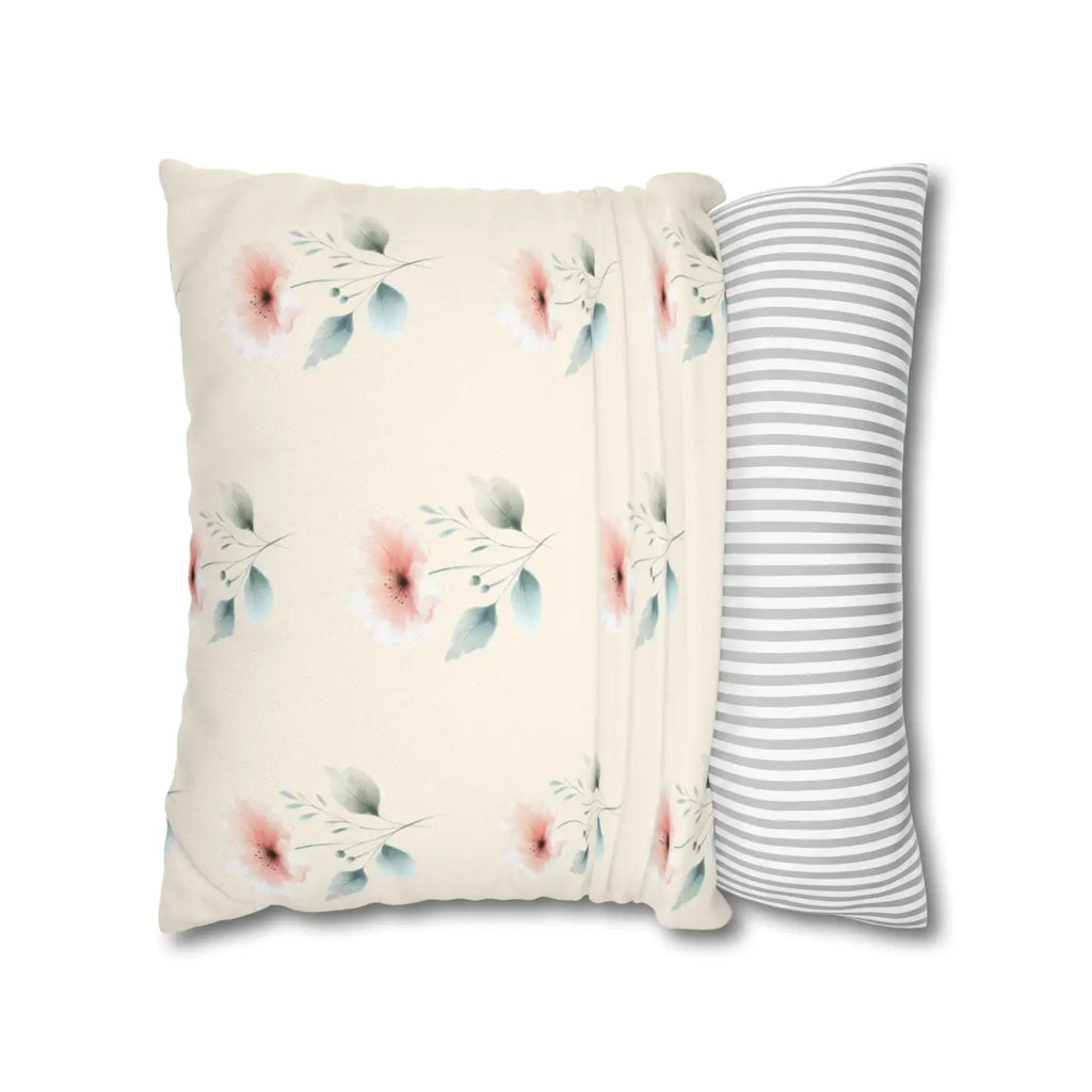 Floral Soft Spun Polyester Pillowcases - Elegant Home Decor - DipaliZ