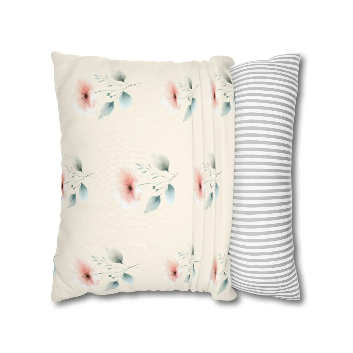 Floral Soft Spun Polyester Pillowcases - Elegant Home Decor - DipaliZ
