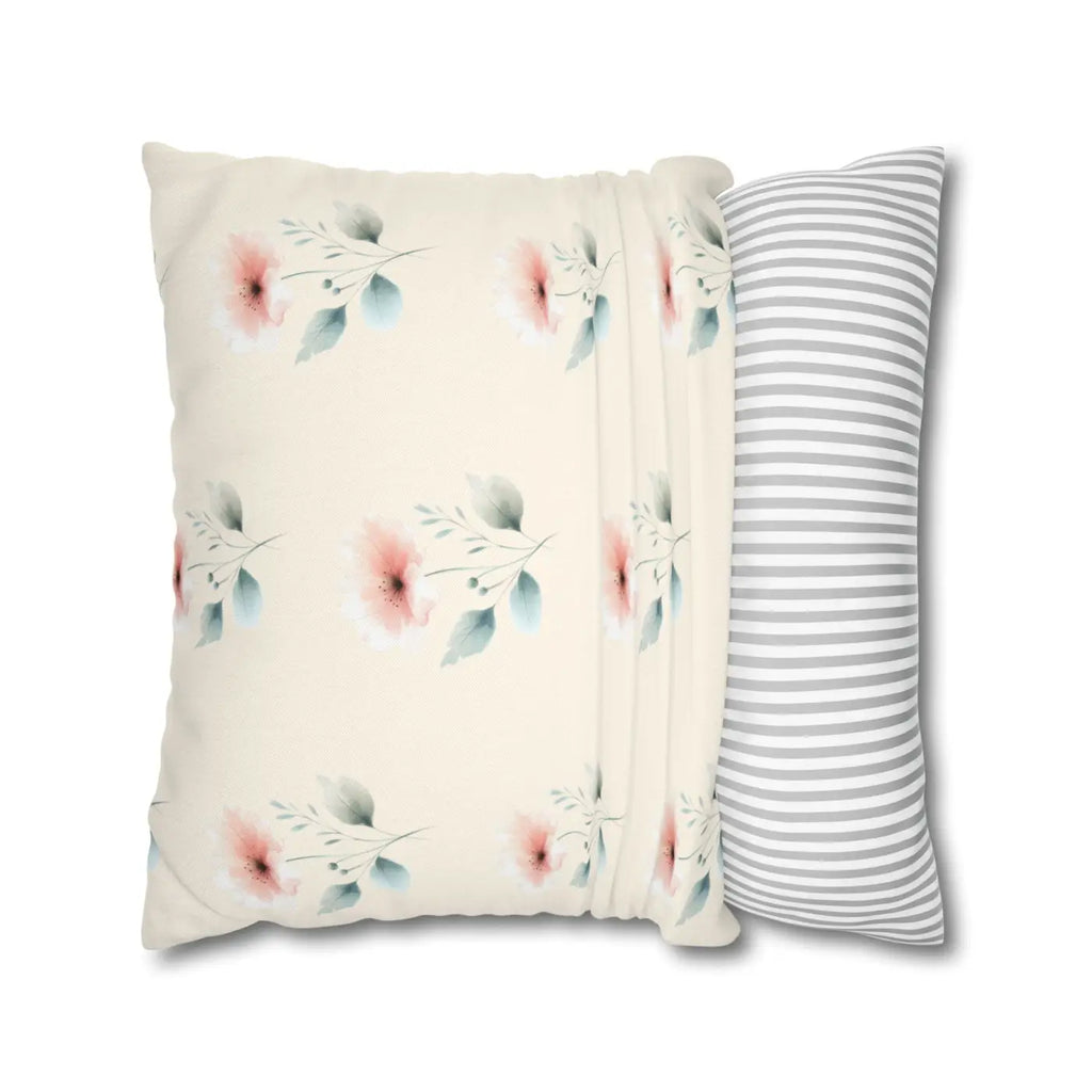 Floral Soft Spun Polyester Pillowcases - Elegant Home Decor - DipaliZ