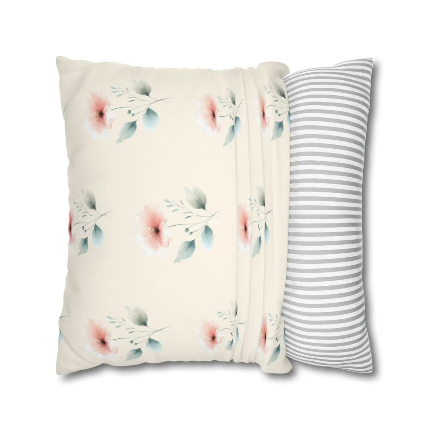 Floral Soft Spun Polyester Pillowcases - Elegant Home Decor - DipaliZ