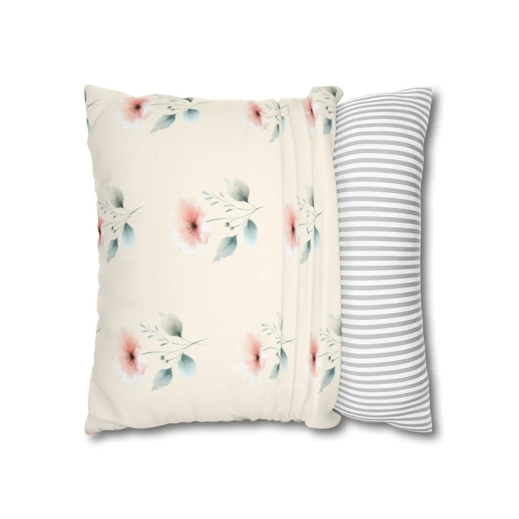 Floral Soft Spun Polyester Pillowcases - Elegant Home Decor - DipaliZ