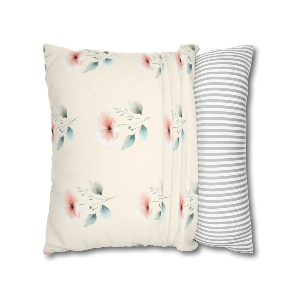 Floral Soft Spun Polyester Pillowcases - Elegant Home Decor - DipaliZ