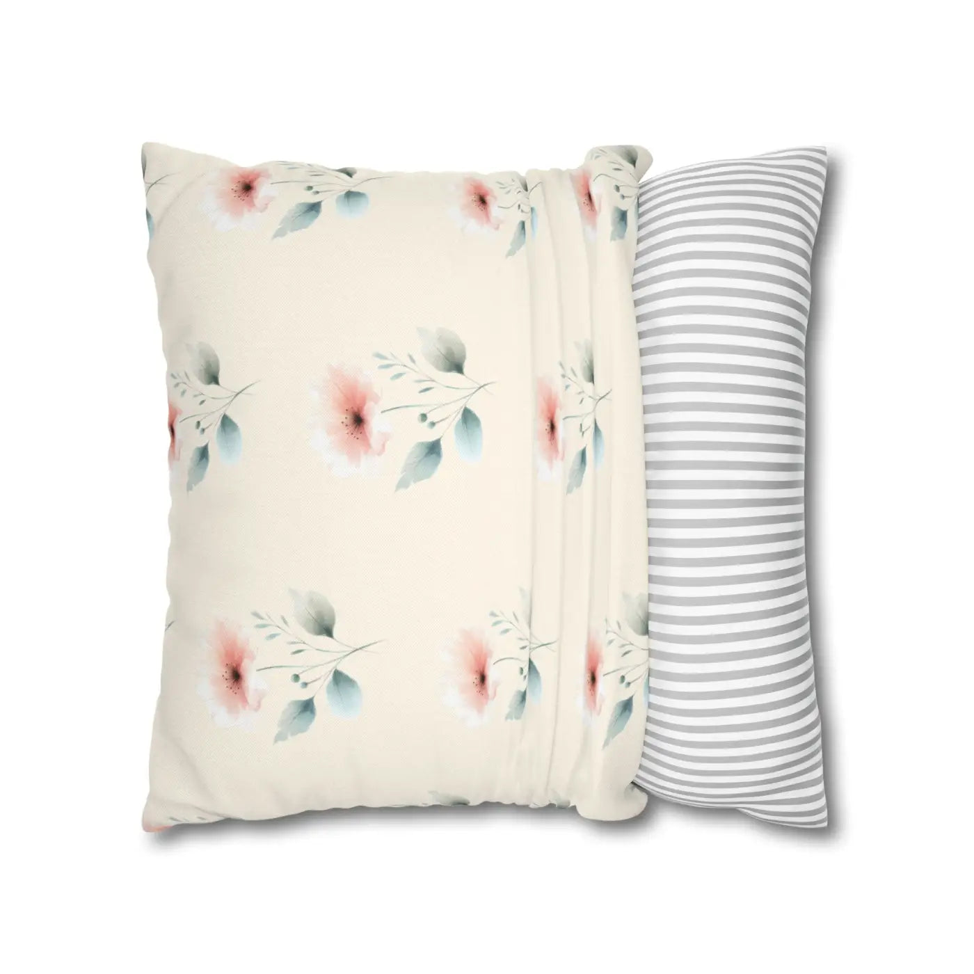 Floral Soft Spun Polyester Pillowcases - Elegant Home Decor - DipaliZ