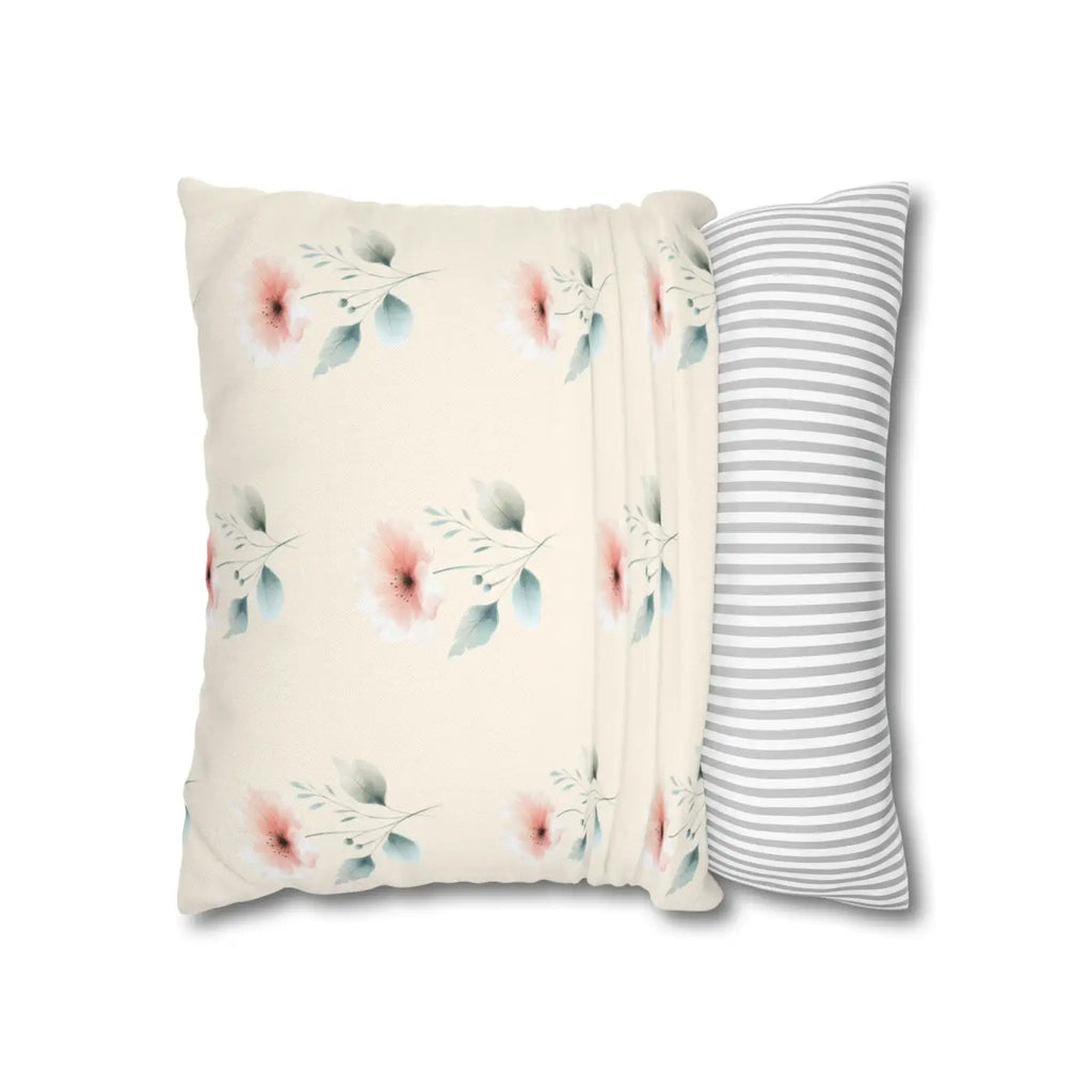 Floral Soft Spun Polyester Pillowcases - Elegant Home Decor - DipaliZ