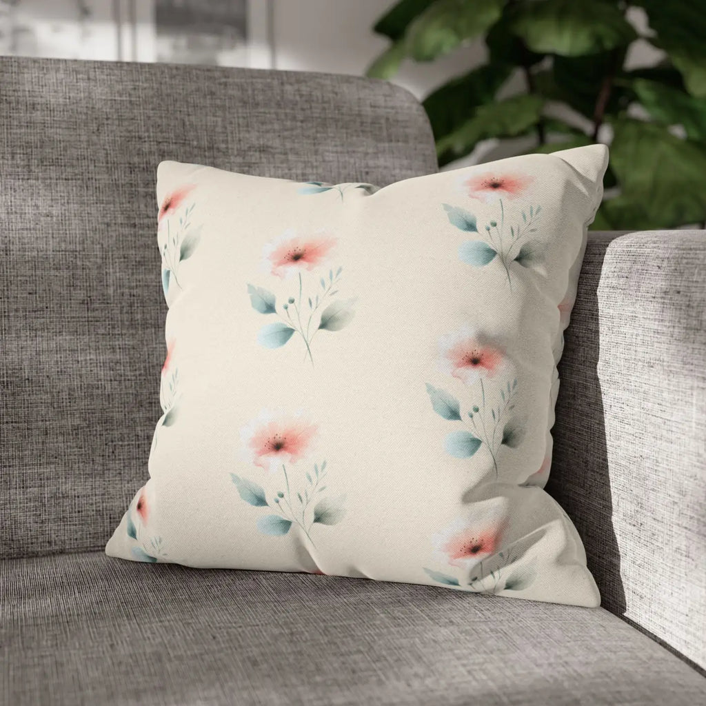 Floral Soft Spun Polyester Pillowcases - Elegant Home Decor - DipaliZ