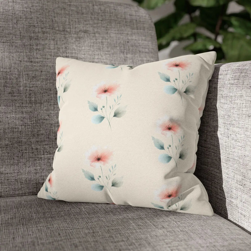 Floral Soft Spun Polyester Pillowcases - Elegant Home Decor - DipaliZ