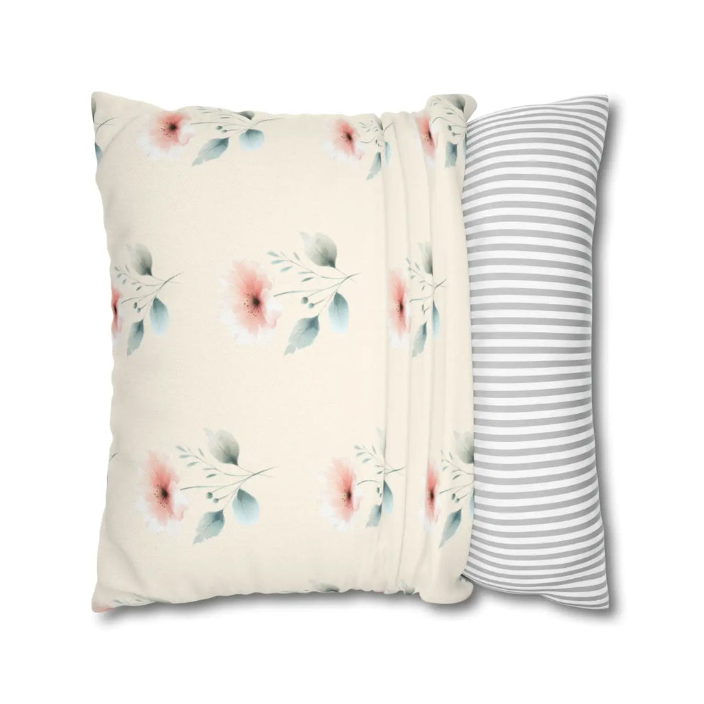 Floral Soft Spun Polyester Pillowcases - Elegant Home Decor - DipaliZ