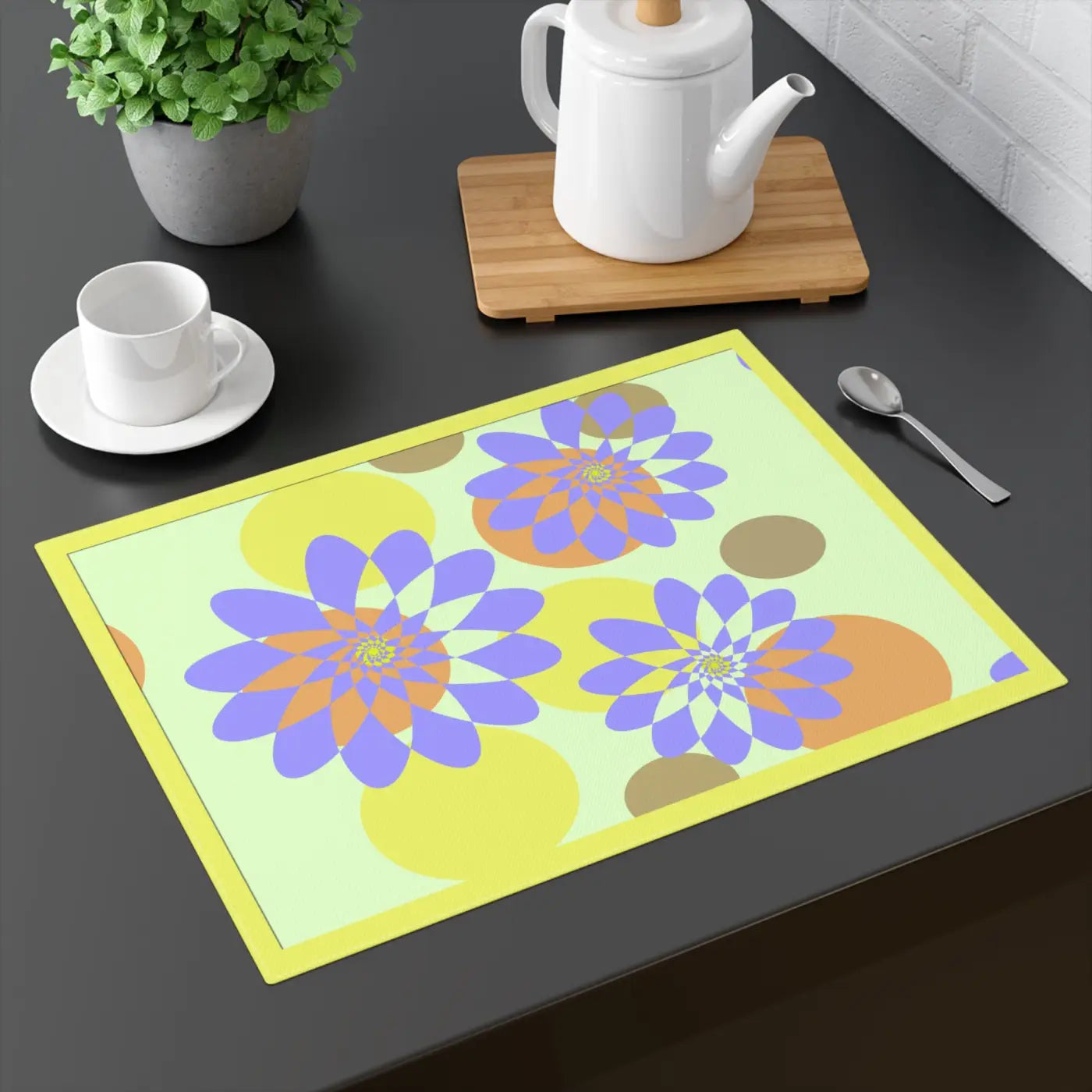 Floral Cotton Placemat - Vibrant Dining Table Decor - DipaliZ