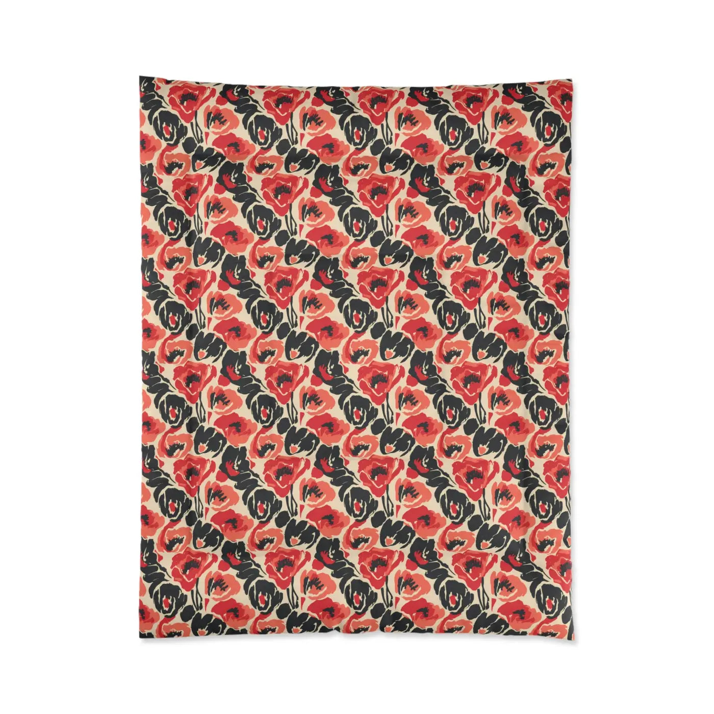 Floral Poppy Comforter - Vintage Botanical Dreamscape - DipaliZ