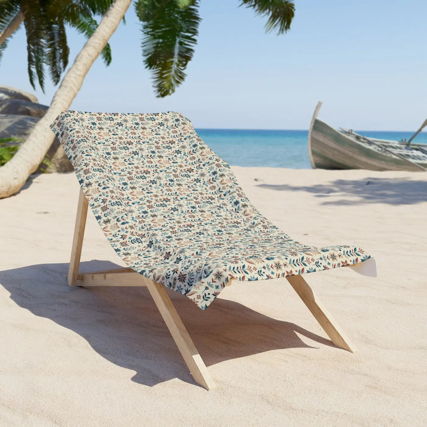 Floral Print Beach Towel - Perfect Beach Day Gift - DipaliZ
