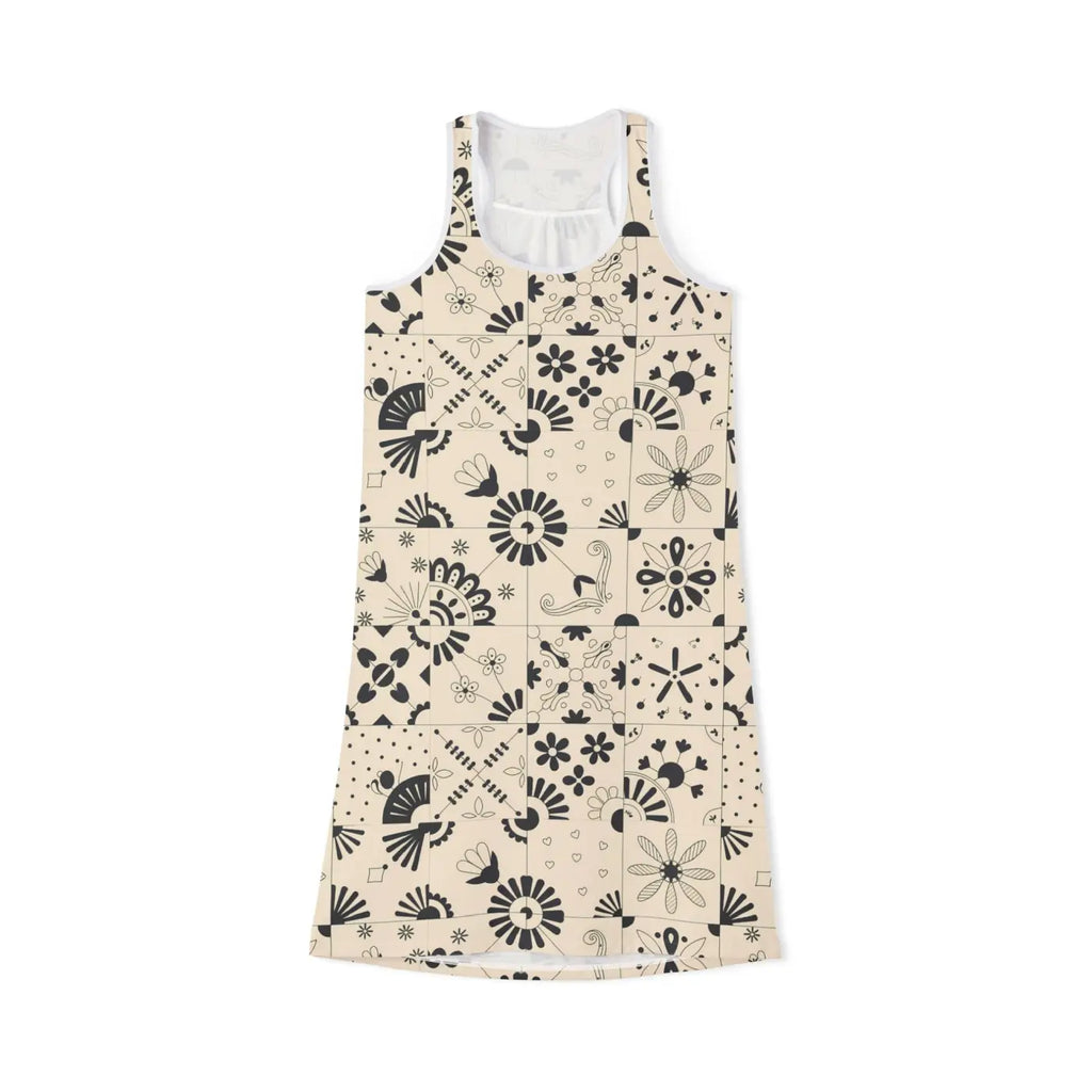 Floral Print Racerback Dress - Bohemian Vibes Summer - DipaliZ