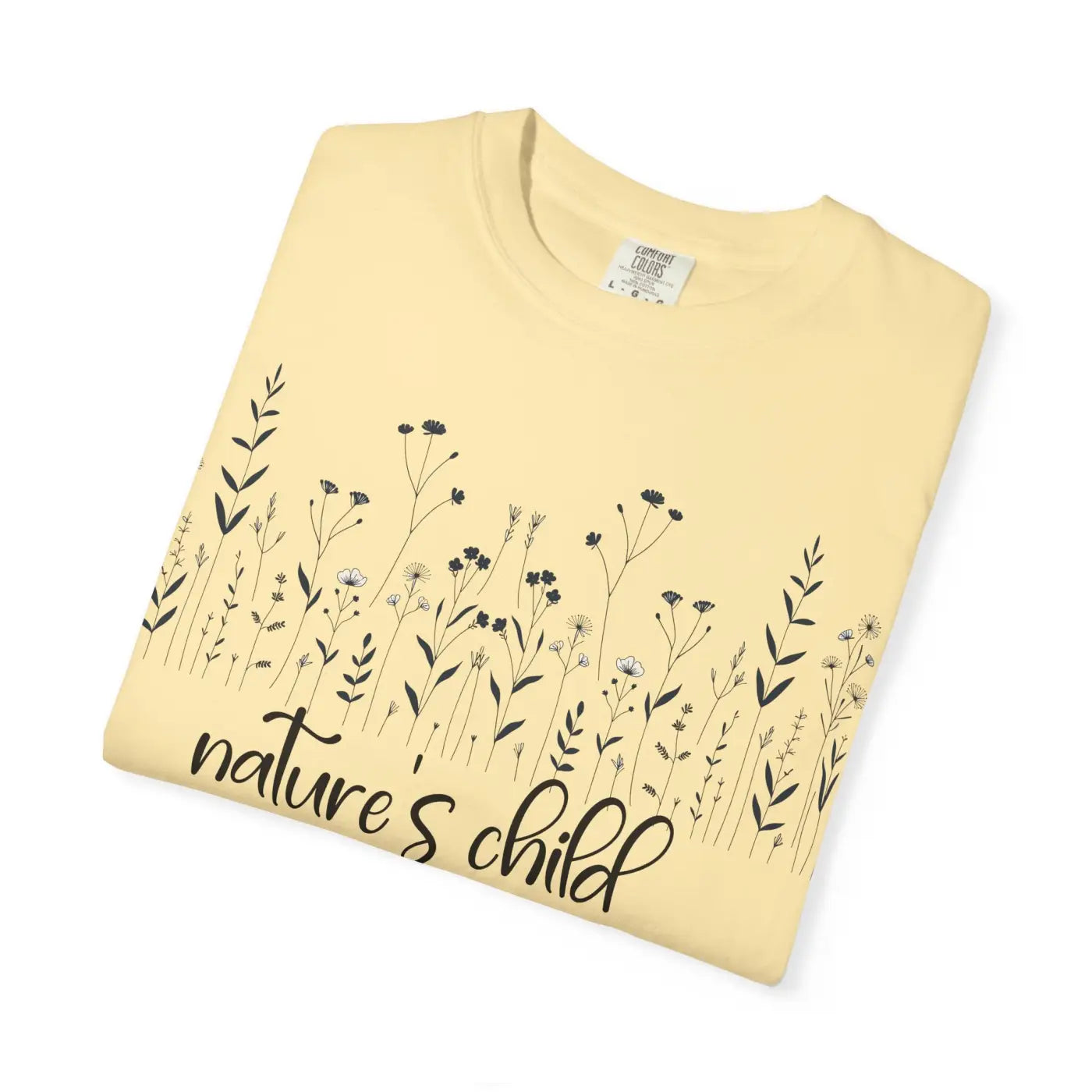 Vibrant Floral Print Unisex Garment-Dyed Tee - Nature Inspired - DipaliZ