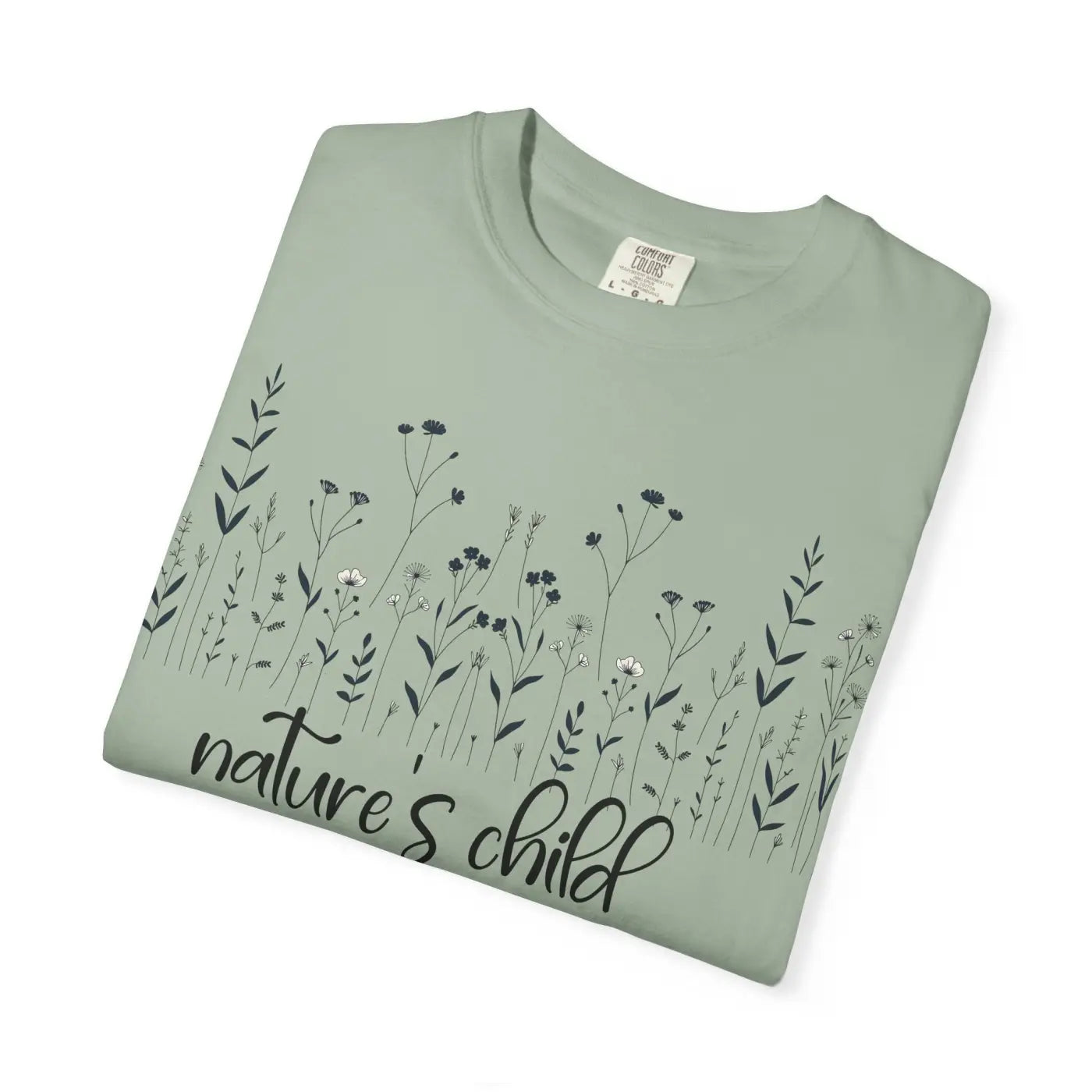 Vibrant Floral Print Unisex Garment-Dyed Tee - Nature Inspired - DipaliZ