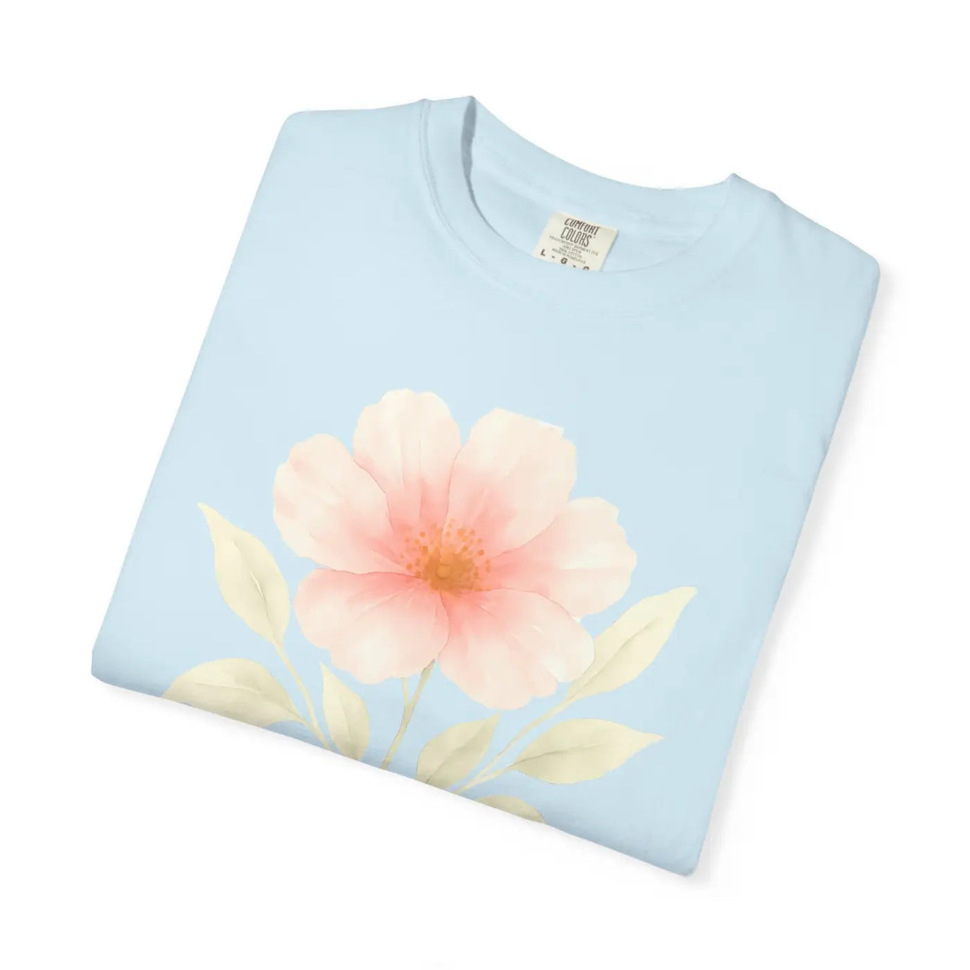 Premium Floral Print Unisex Garment-Dyed Tee - Relaxed Casual - DipaliZ