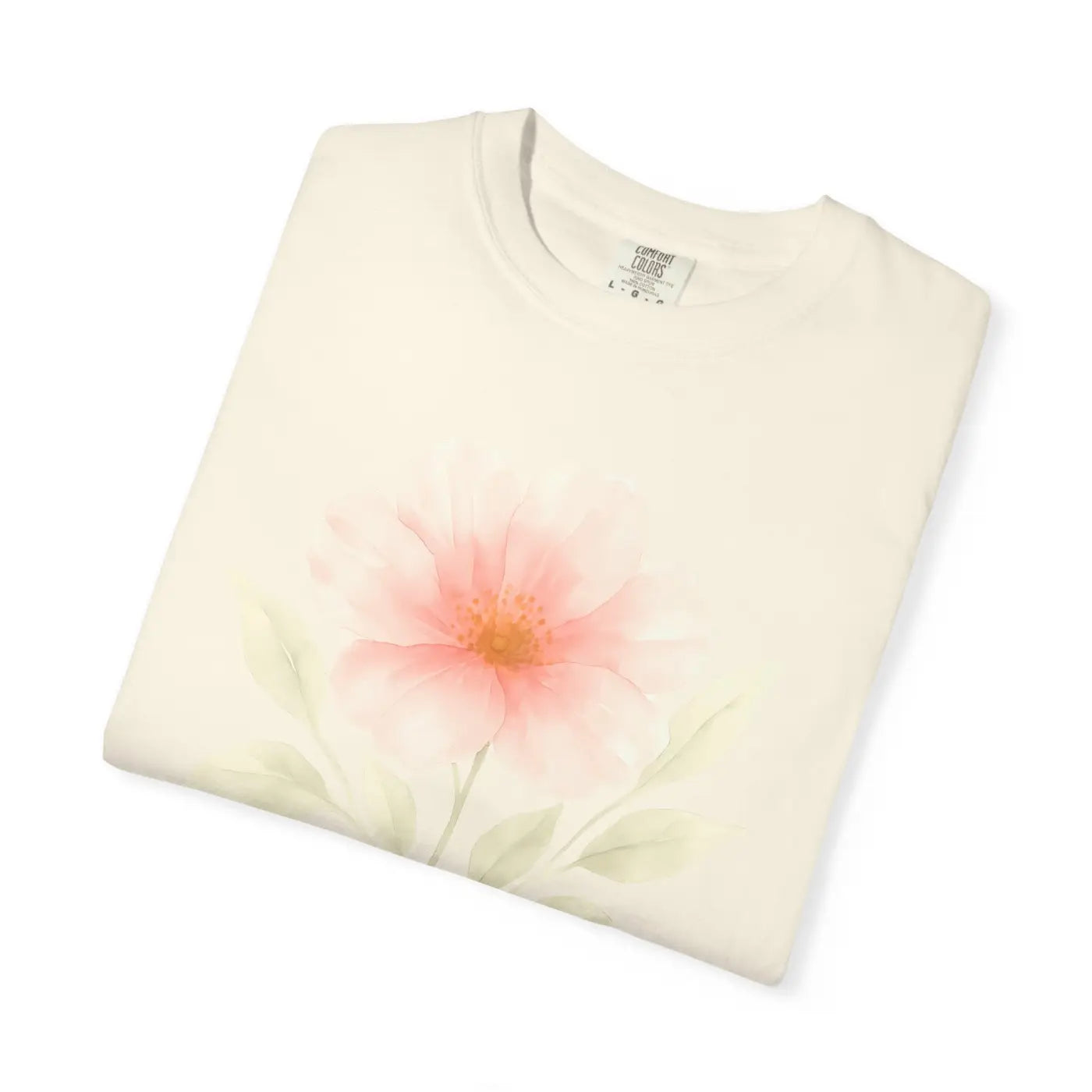 Premium Floral Print Unisex Garment-Dyed Tee - Relaxed Casual - DipaliZ