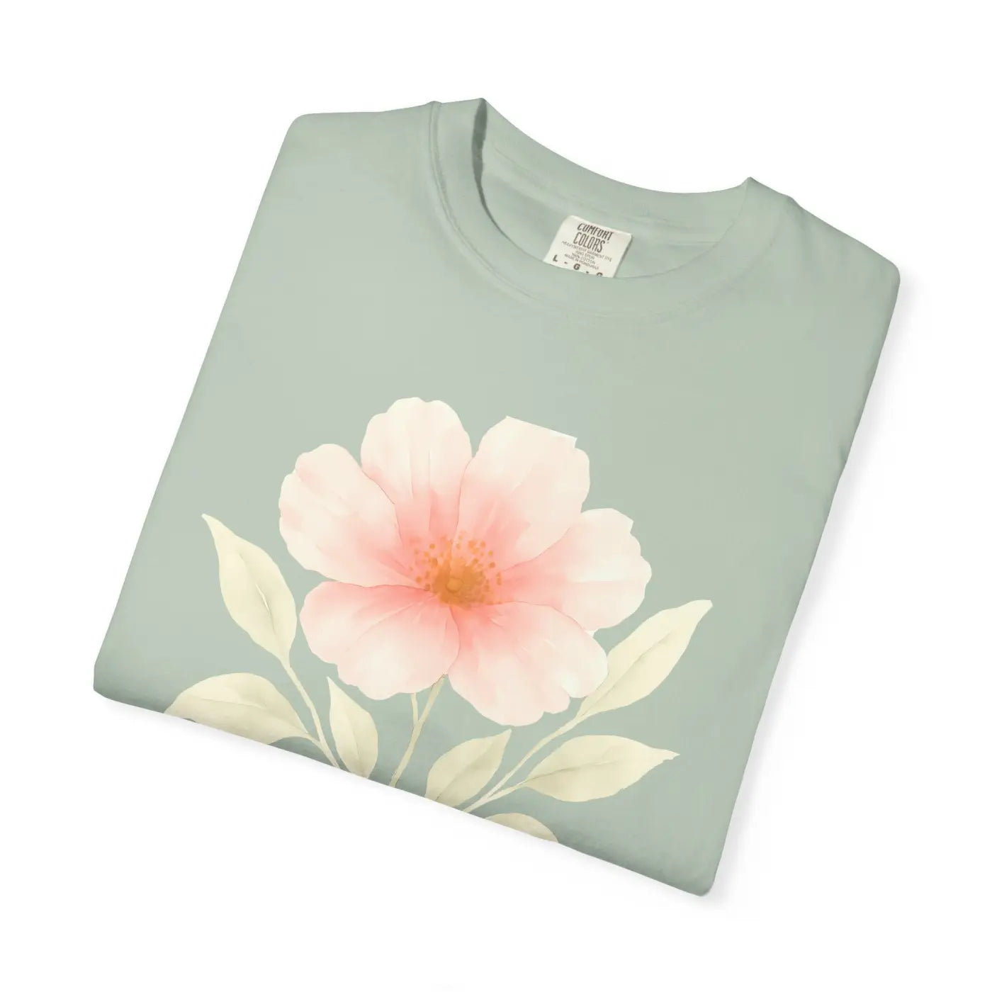 Premium Floral Print Unisex Garment-Dyed Tee - Relaxed Casual - DipaliZ
