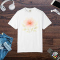Premium Floral Print Unisex Garment-Dyed Tee - Relaxed Casual - DipaliZ