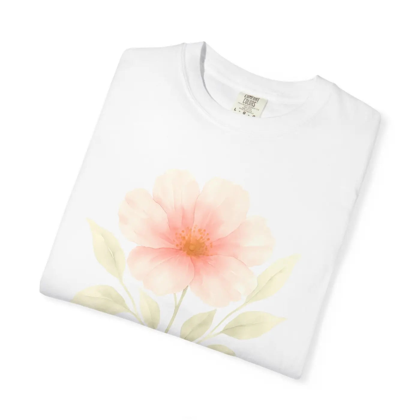 Premium Floral Print Unisex Garment-Dyed Tee - Relaxed Casual - DipaliZ