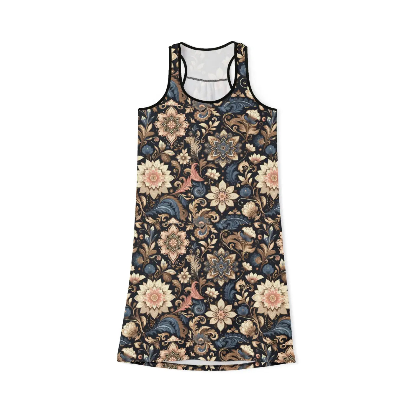 Floral Print Racerback Dress - Bohemian Style Summer Events - DipaliZ