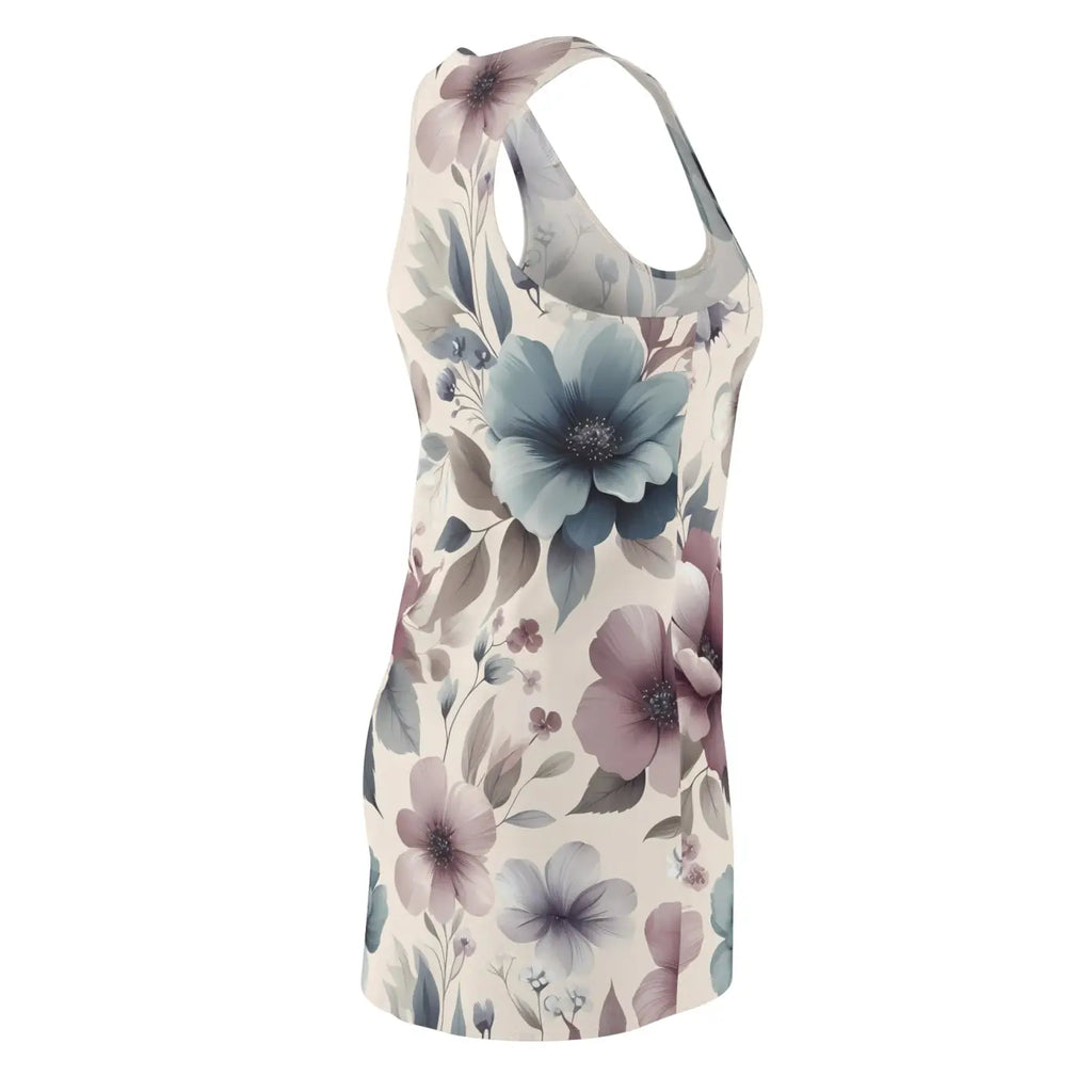 Floral Print Racerback Dress - Elegant Summer Fashion - DipaliZ