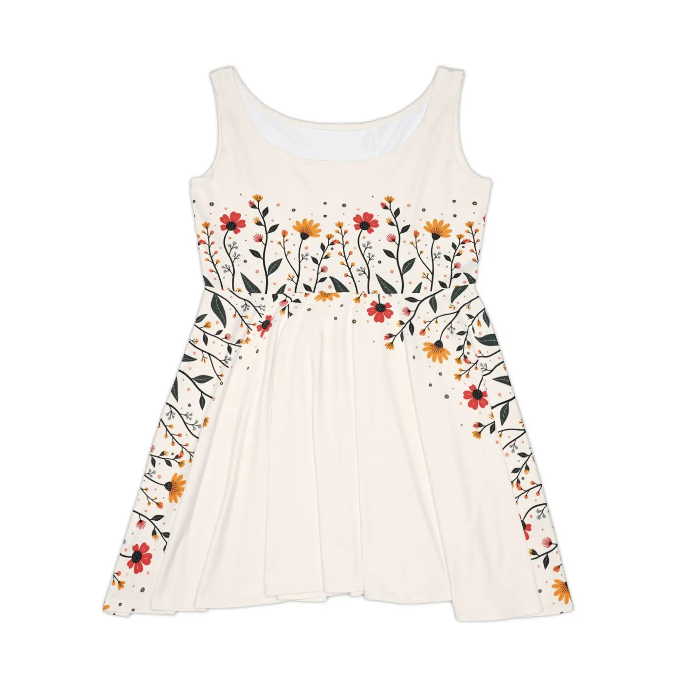 Women's Skater Dress - Floral Must-Have Style - DipaliZ