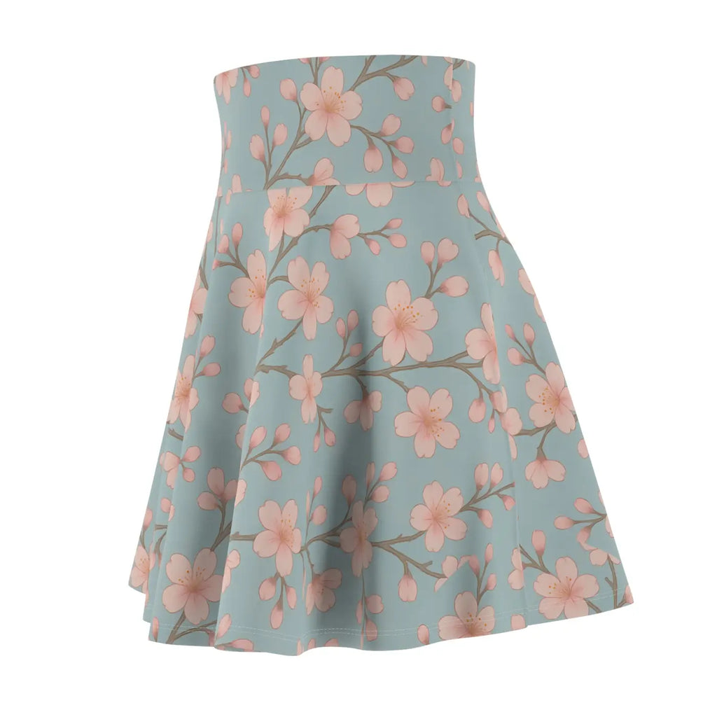Floral Print Skater Skirt - Vibrant Summer Loungewear - DipaliZ