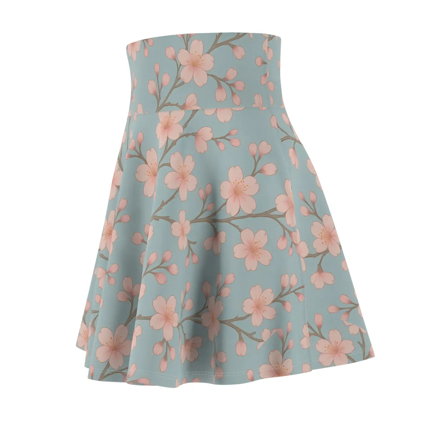 Floral Print Skater Skirt - Vibrant Summer Loungewear - DipaliZ