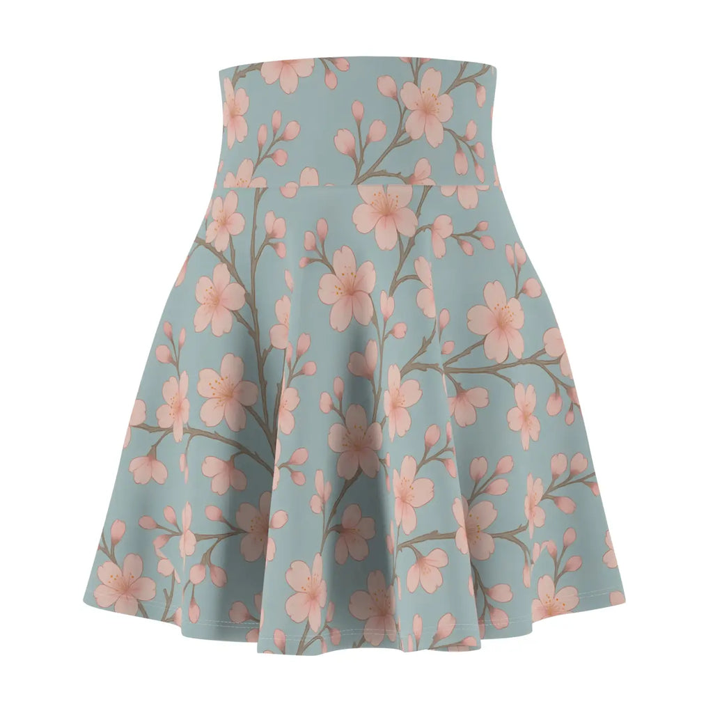 Floral Print Skater Skirt - Vibrant Summer Loungewear - DipaliZ