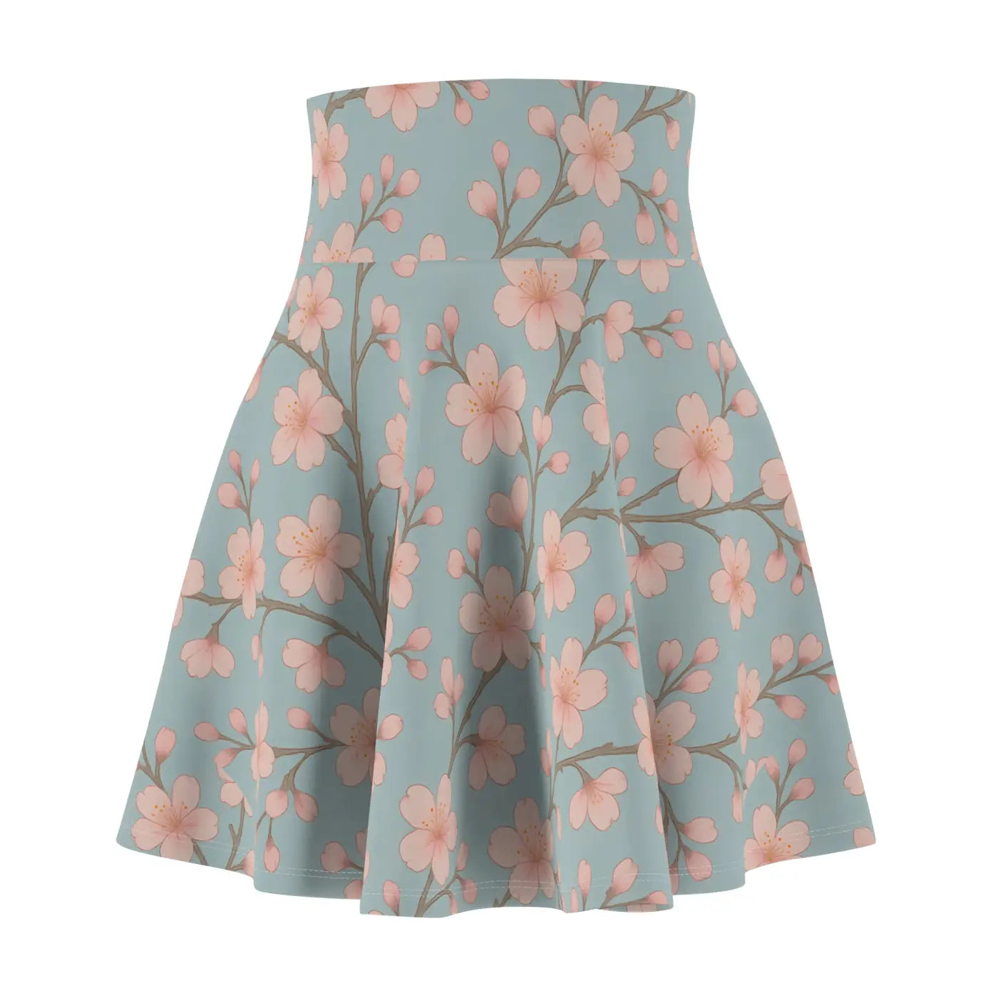 Floral Print Skater Skirt - Vibrant Summer Loungewear - DipaliZ