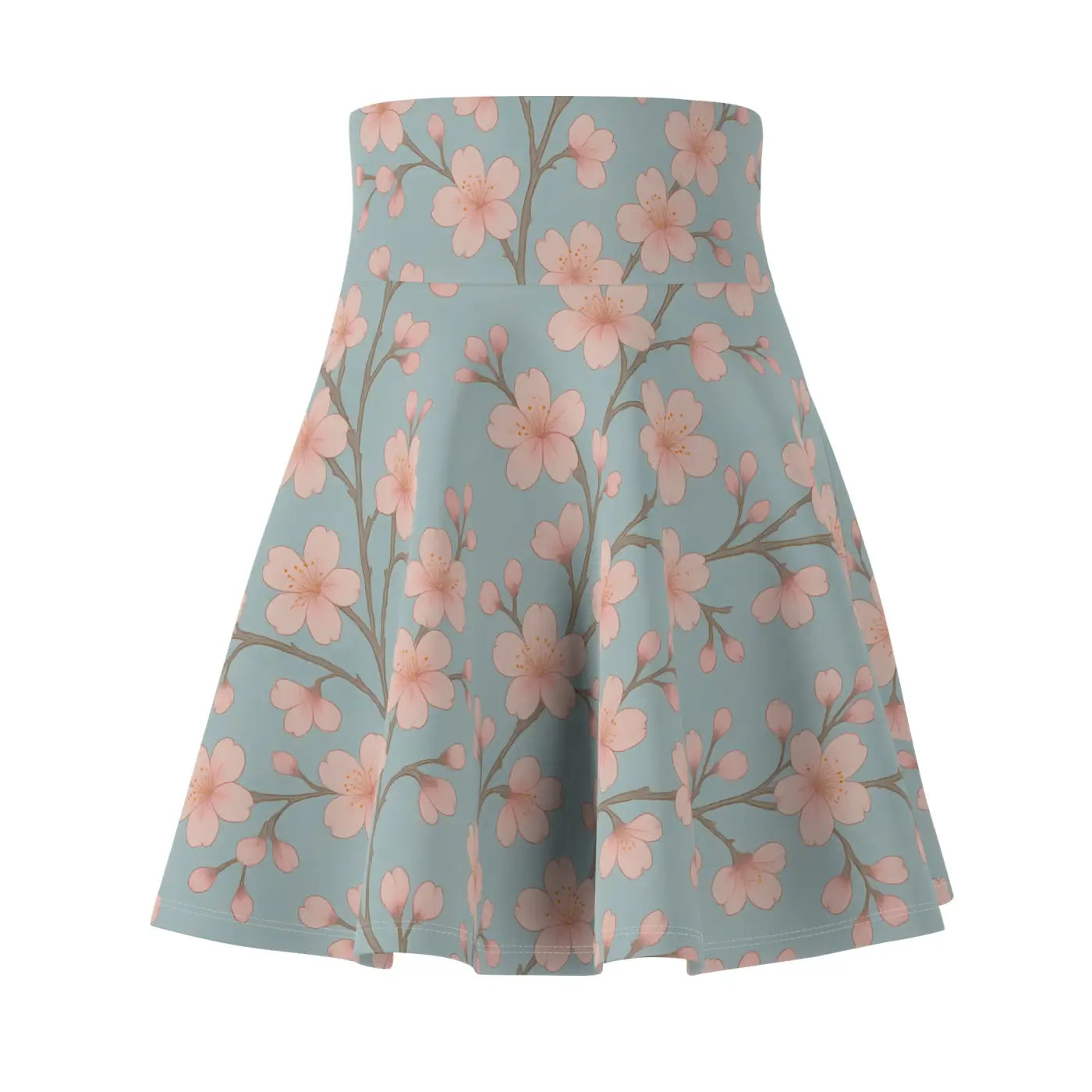 Floral Print Skater Skirt - Vibrant Summer Loungewear - DipaliZ