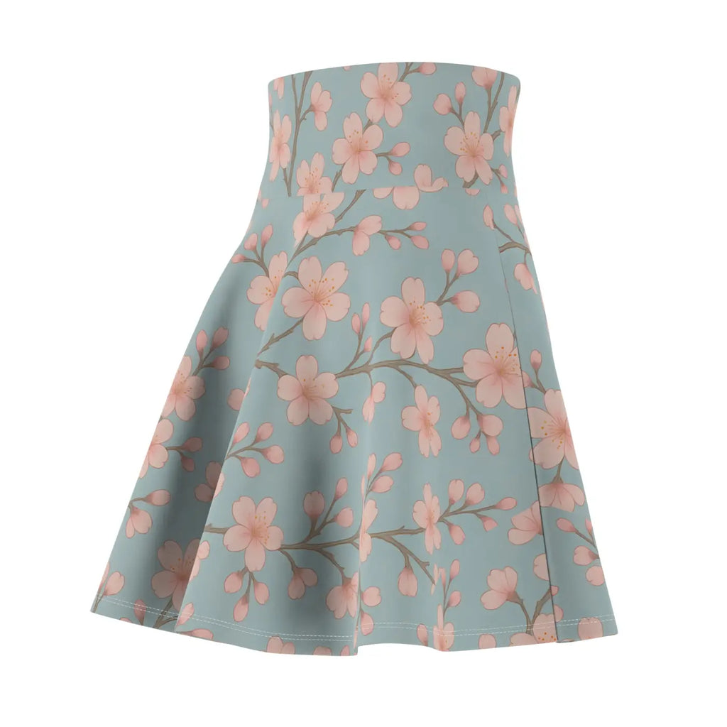 Floral Print Skater Skirt - Vibrant Summer Loungewear - DipaliZ