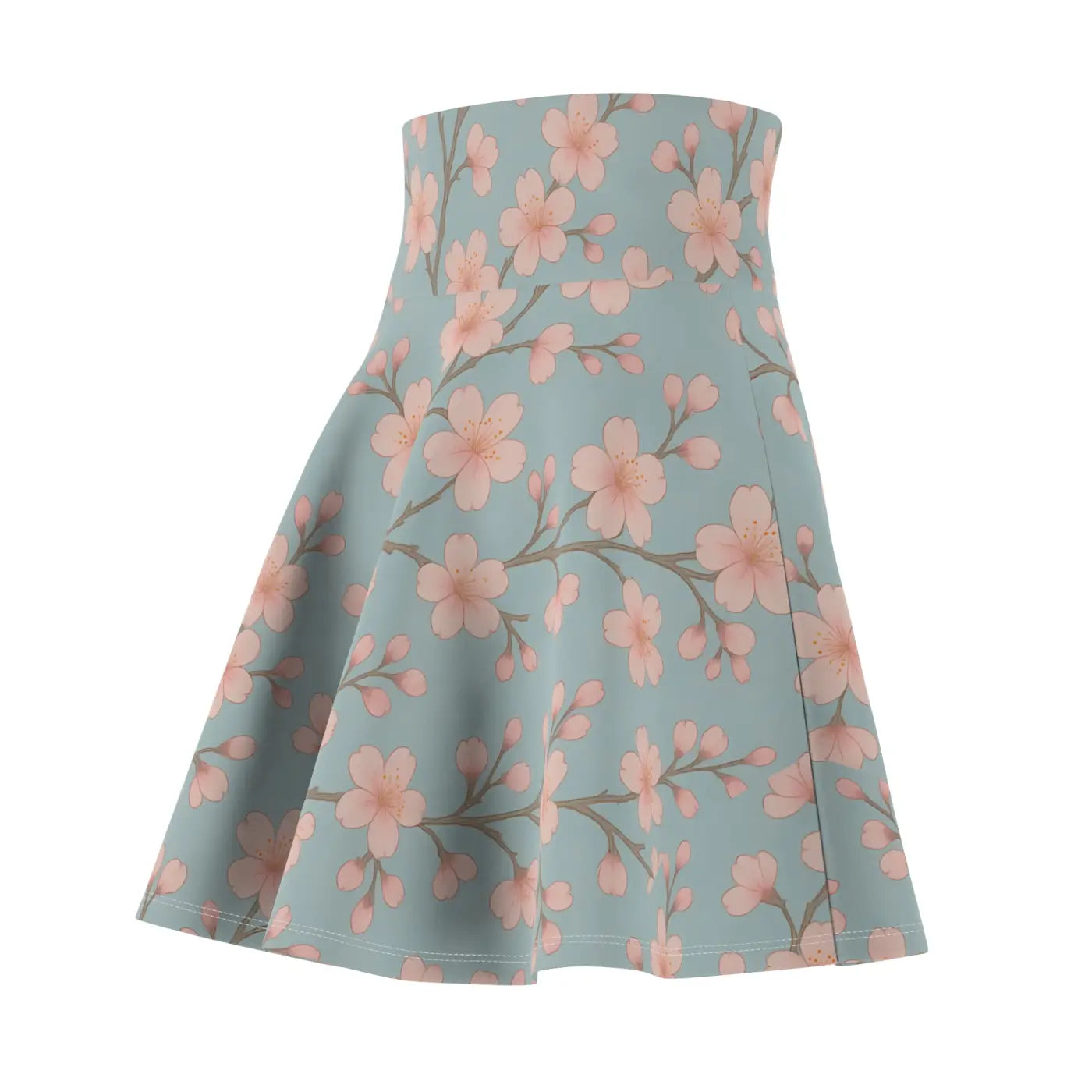 Floral Print Skater Skirt - Vibrant Summer Loungewear - DipaliZ