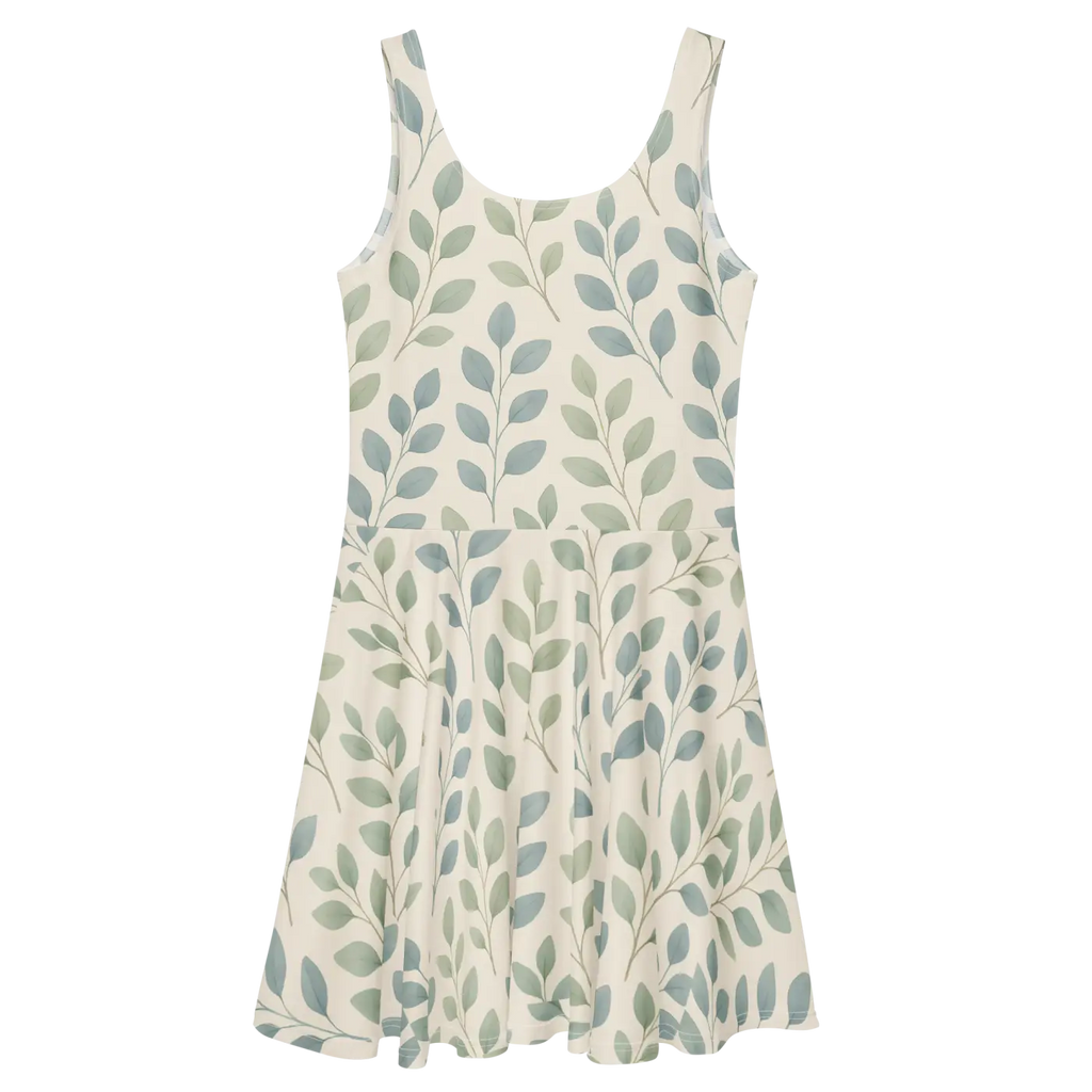 Floral Skater Dress - Flirty Flair Vibrant Style - DipaliZ