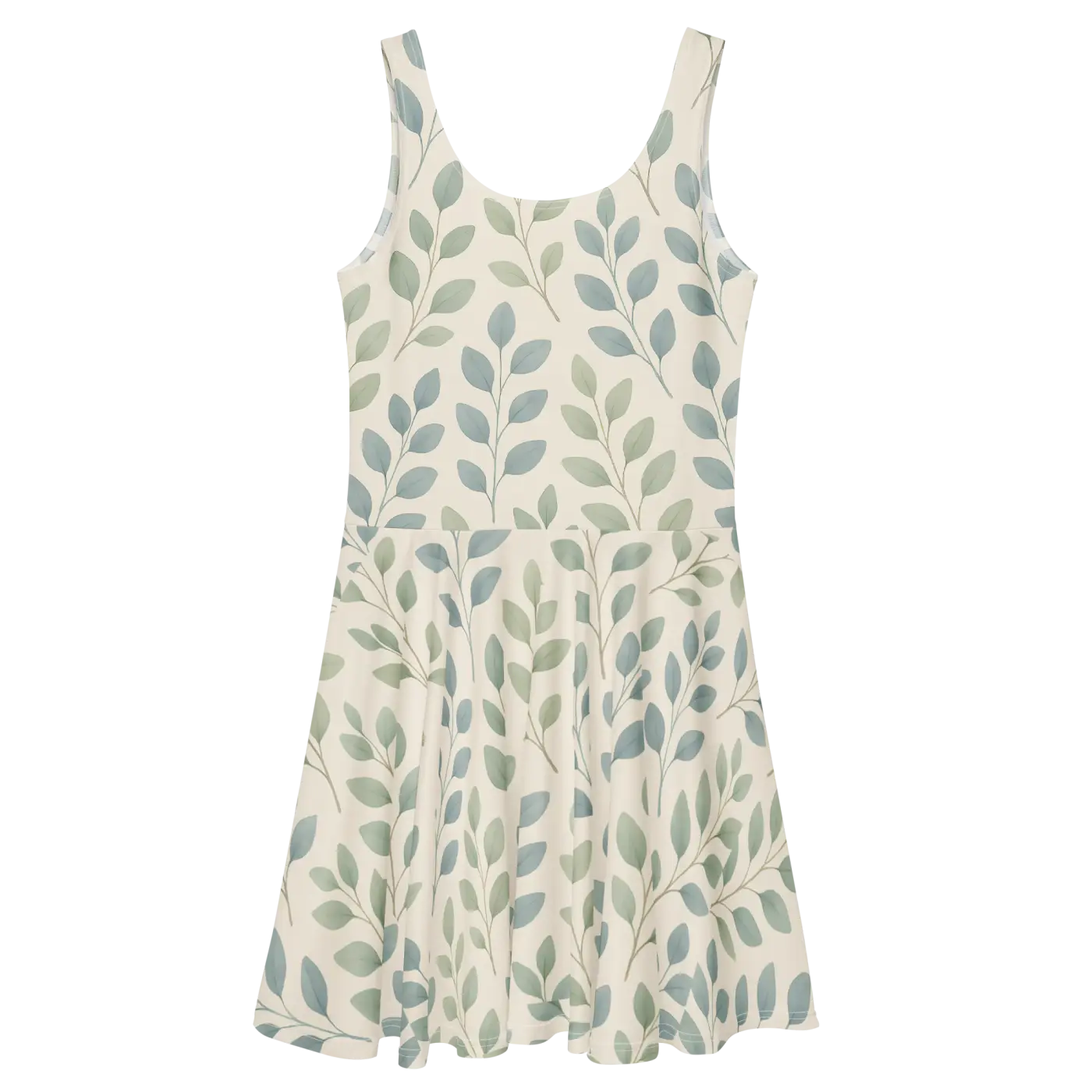 Floral Skater Dress - Flirty Flair Vibrant Style - DipaliZ