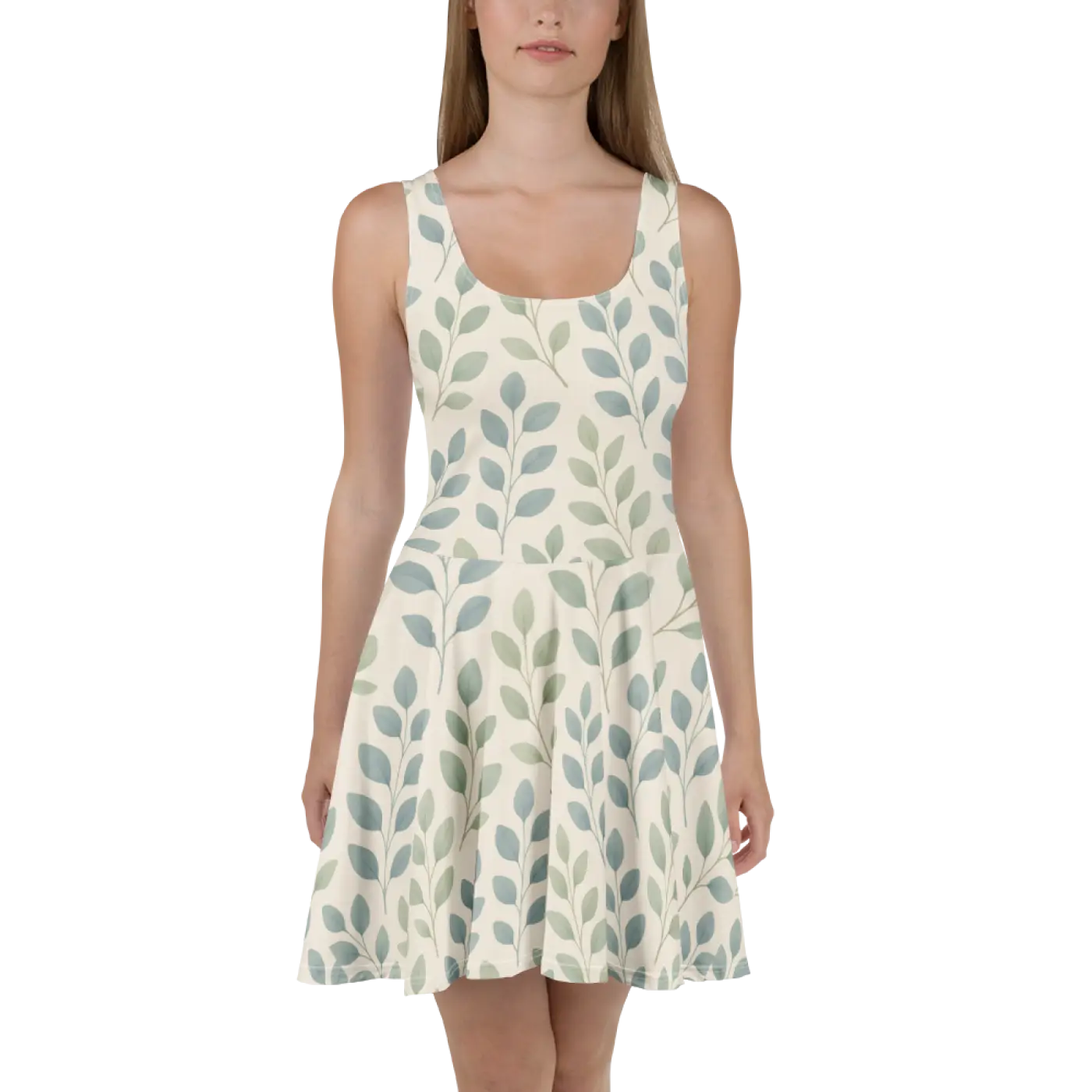 Floral Skater Dress - Flirty Flair Vibrant Style - DipaliZ