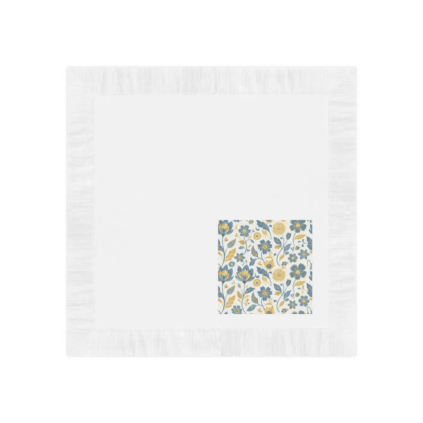 Floral Square Cocktail Napkins - Vintage Garden Party - DipaliZ