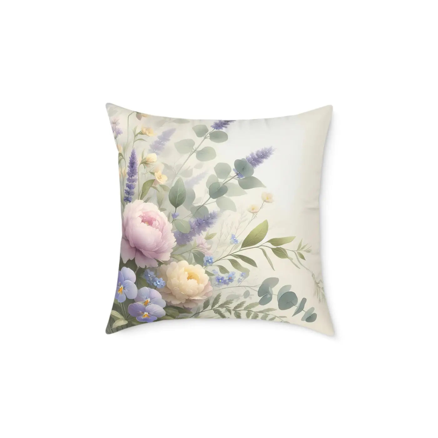 Floral Square Pillow - Cozy Home Gift for Modern Living - DipaliZ