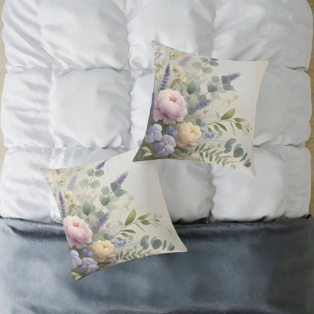 Floral Square Pillow - Cozy Home Gift for Modern Living - DipaliZ