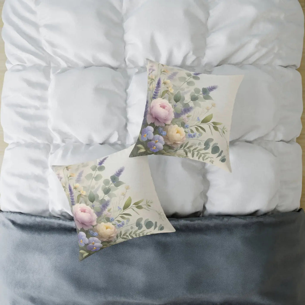 Floral Square Pillow - Cozy Home Gift for Modern Living - DipaliZ