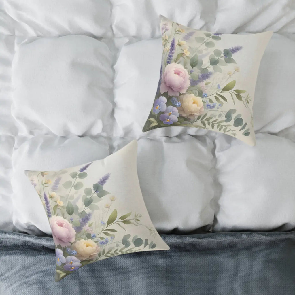 Floral Square Pillow - Cozy Home Gift for Modern Living - DipaliZ