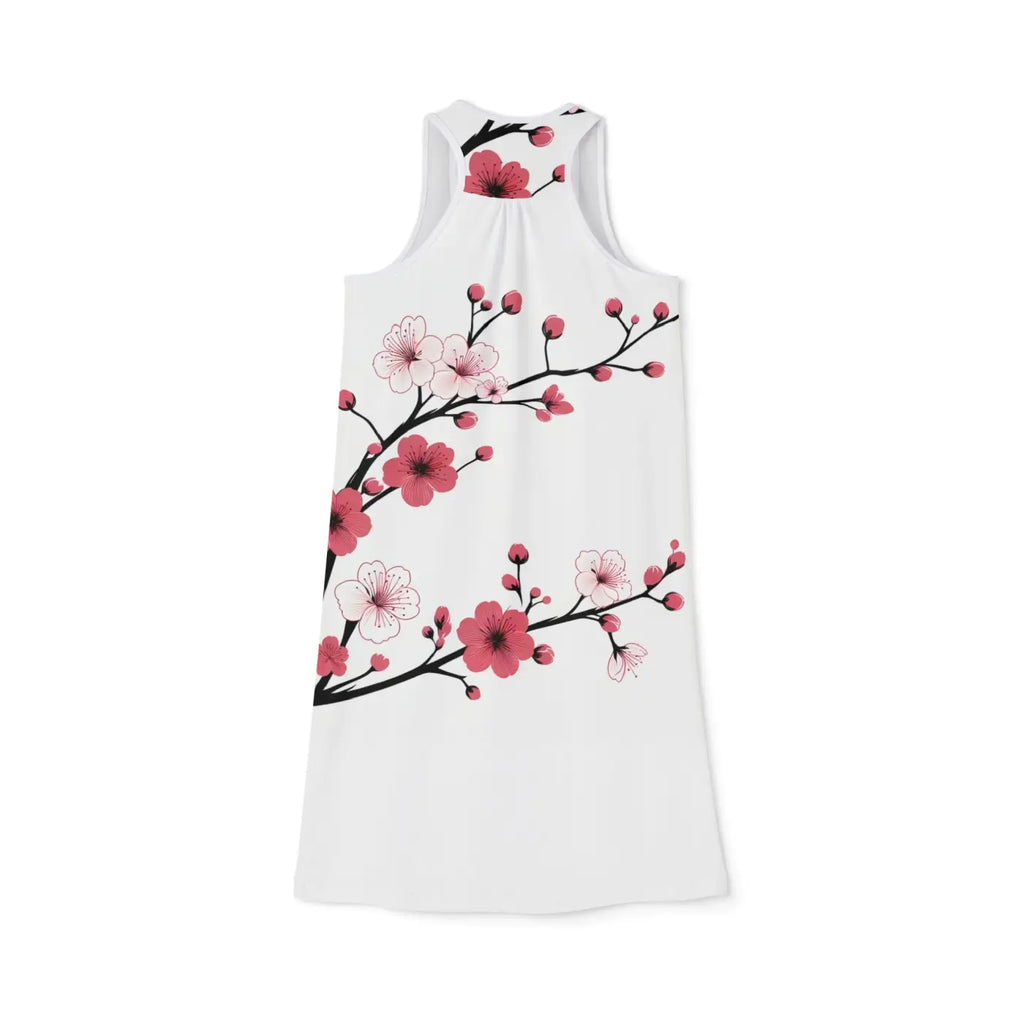 Floral Summer Racerback Dress - Elegant Casual Style - DipaliZ