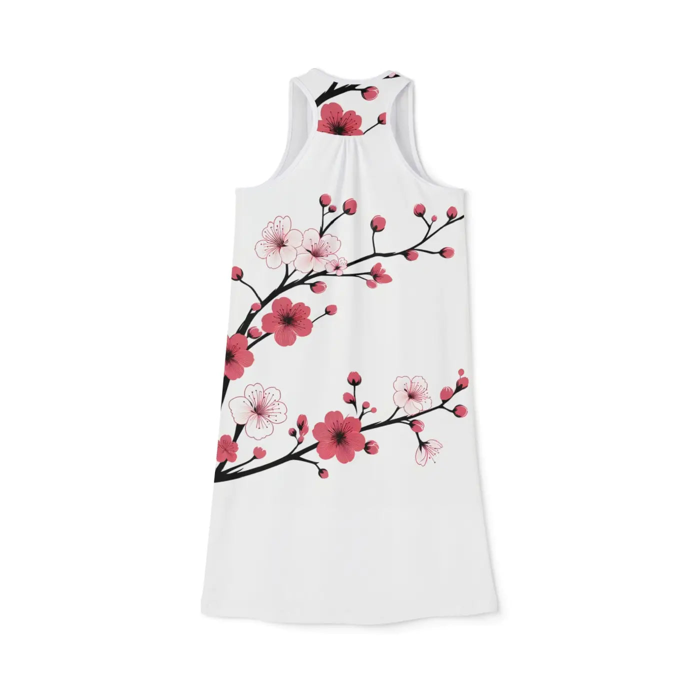 Floral Summer Racerback Dress - Elegant Casual Style - DipaliZ