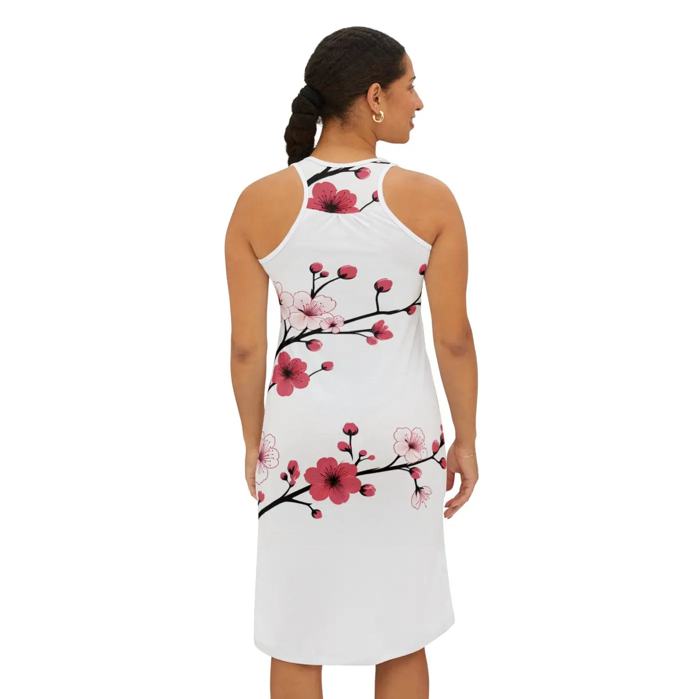 Floral Summer Racerback Dress - Elegant Casual Style - DipaliZ