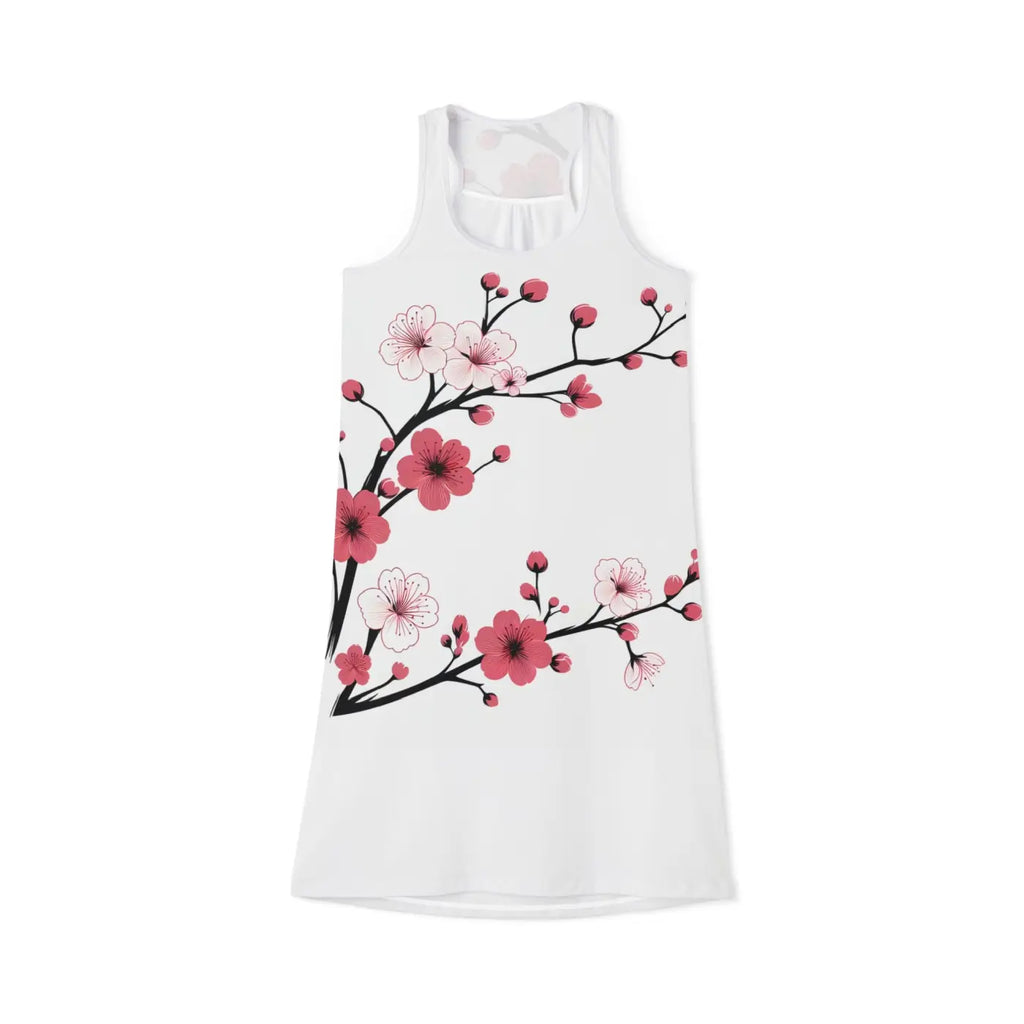 Floral Summer Racerback Dress - Elegant Casual Style - DipaliZ