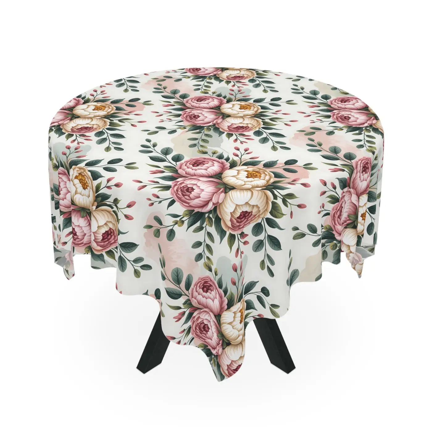 Peony Floral Tablecloth - Elegant Design for Celebrations - DipaliZ