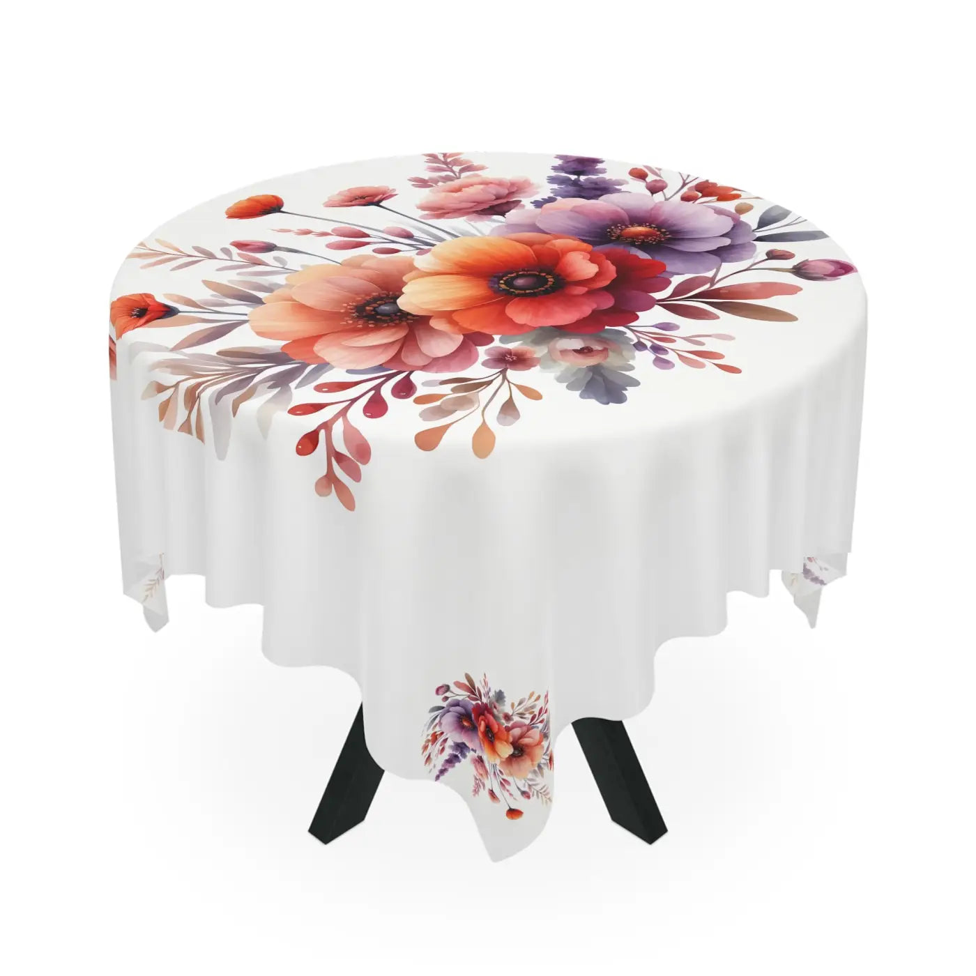 Elegant Spring Floral Tablecloth - Chic Dining Decor - DipaliZ