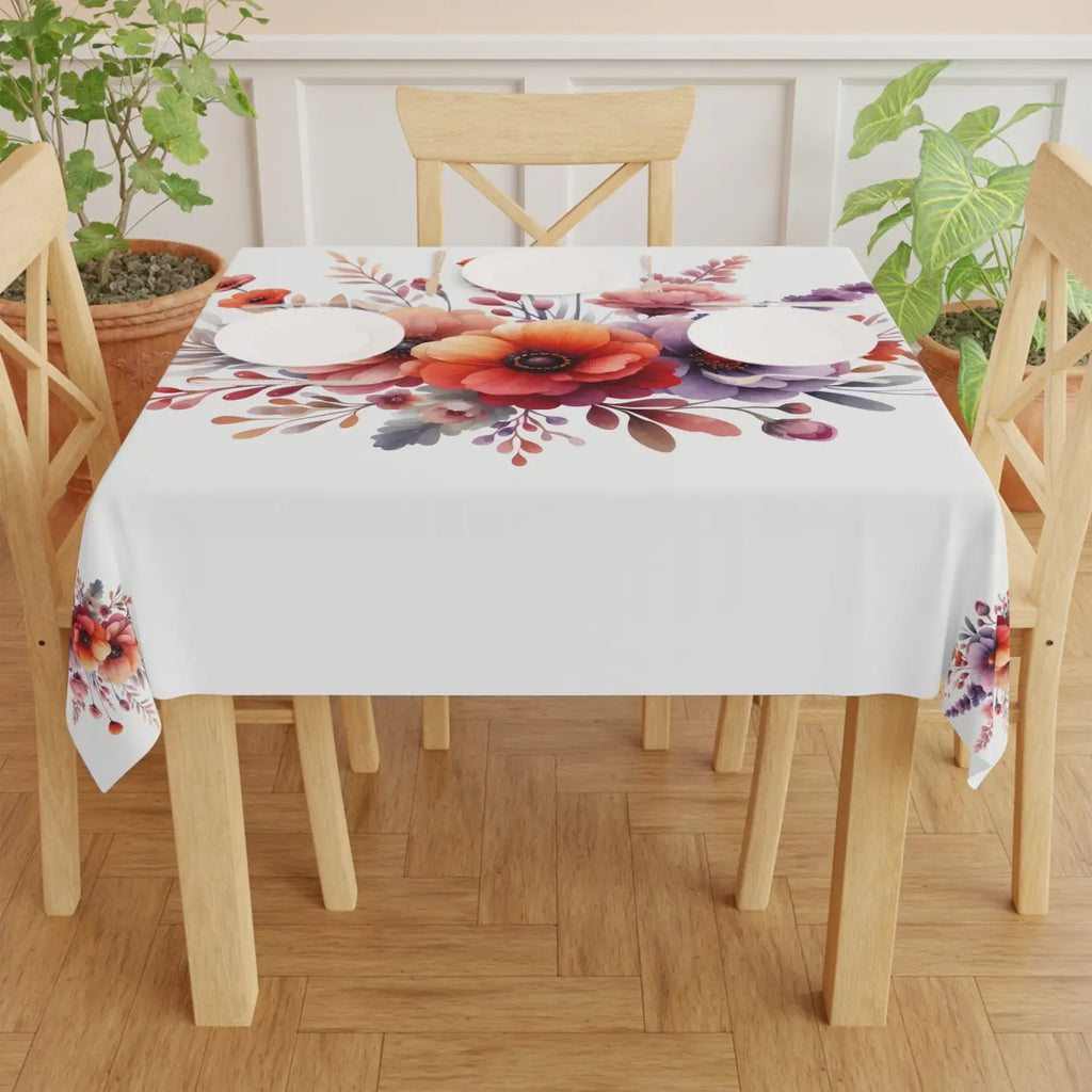 Elegant Spring Floral Tablecloth - Chic Dining Decor - DipaliZ