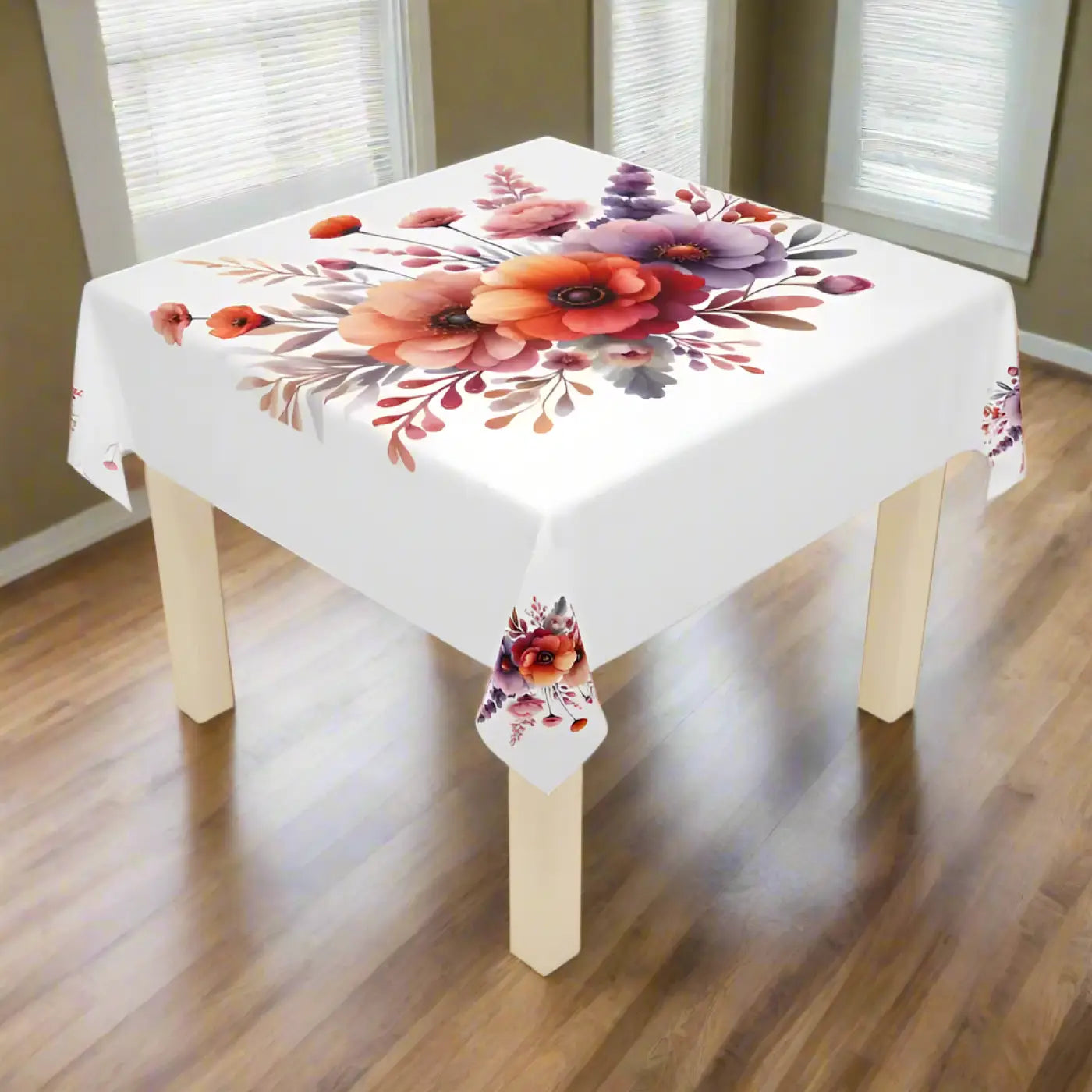 Elegant Spring Floral Tablecloth - Chic Dining Decor - DipaliZ
