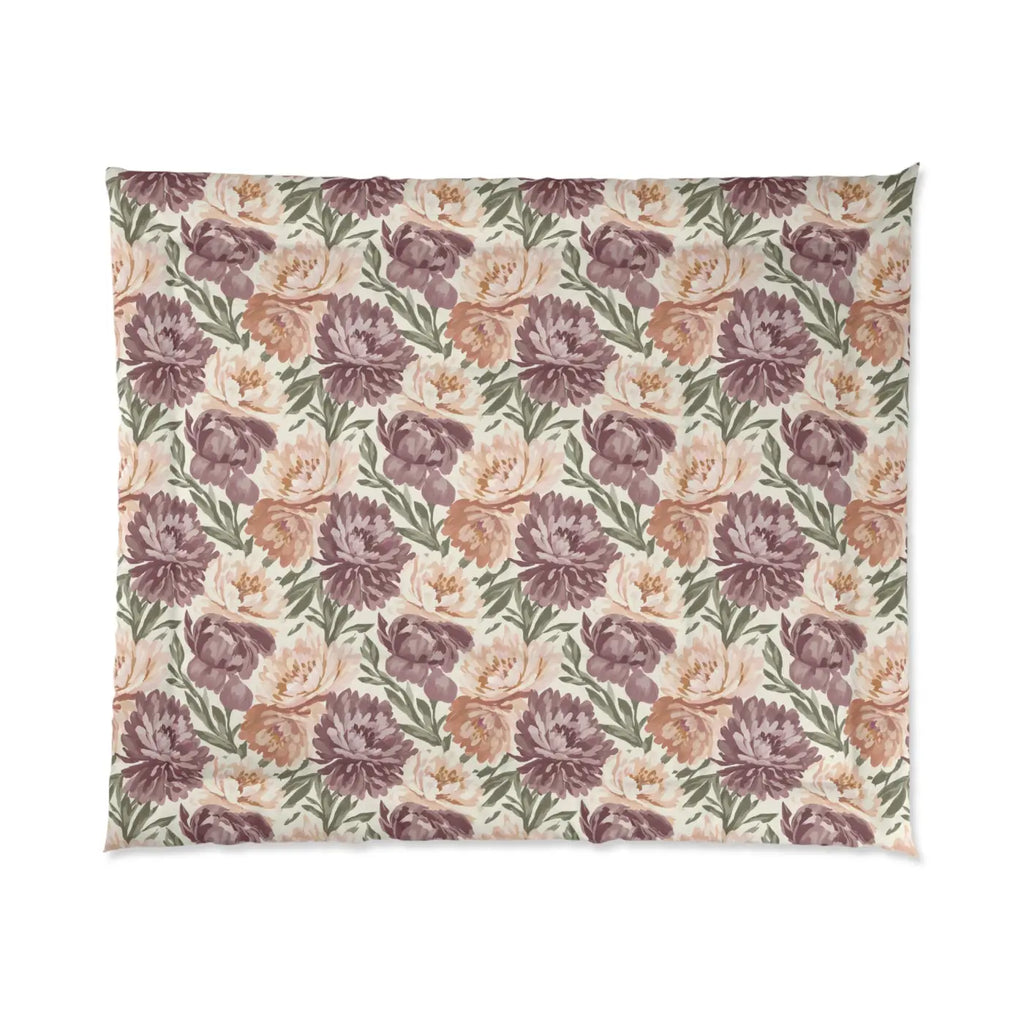 Floral Vintage Comforter - English Cottage Garden - DipaliZ