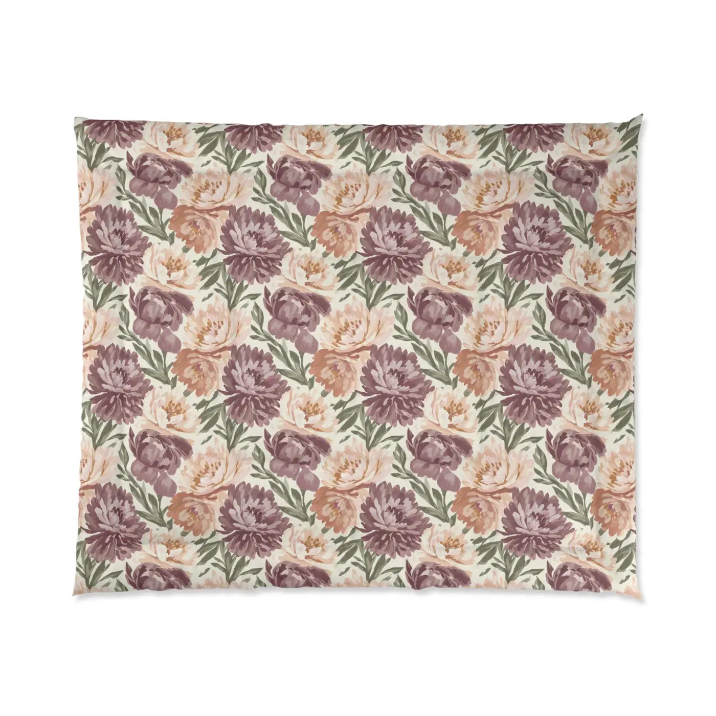 Floral Vintage Comforter - English Cottage Garden - DipaliZ